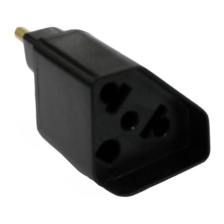 Adaptador Tripolar Preto